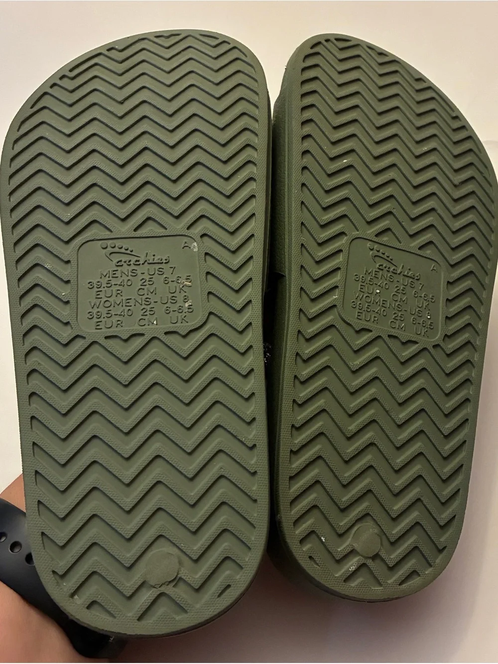 Slide Sandals - Olive Green - Picture 5 of 7